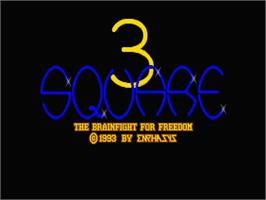 Title screen of 3 Square on the MSX 2.