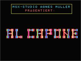 Title screen of Al Capone on the MSX 2.