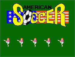 Title screen of American Soccer on the MSX 2.