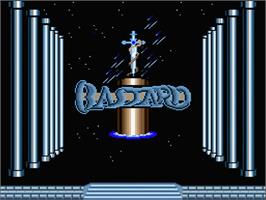 Title screen of Bastard on the MSX 2.