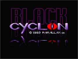 Title screen of Black Cyclon on the MSX 2.