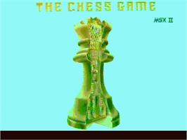 Title screen of Chess Game 2, The on the MSX 2.