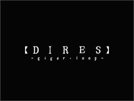 Title screen of Dires - Giger Loop on the MSX 2.