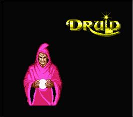 Title screen of Druid on the MSX 2.