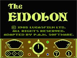 Title screen of Eidolon, The on the MSX 2.