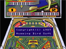 Title screen of Fire Ball on the MSX 2.
