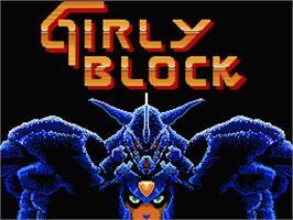 Title screen of Girly Block on the MSX 2.