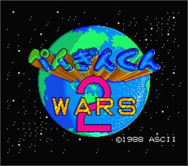 Title screen of Penguin-Kun Wars on the MSX 2.