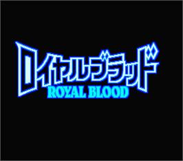 Title screen of Royal Blood on the MSX 2.