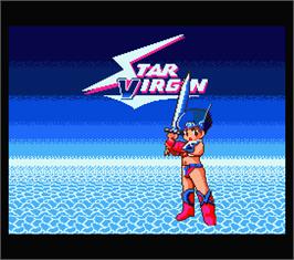 Title screen of Star Virgin on the MSX 2.