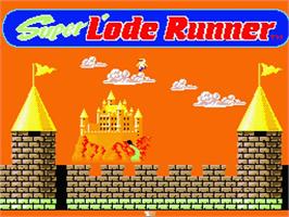 Title screen of Super Lode Runner on the MSX 2.