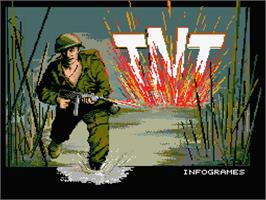 Title screen of T.n.t. on the MSX 2.
