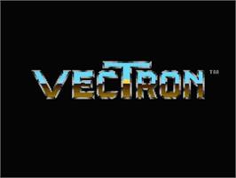 Title screen of Vectron on the MSX 2.