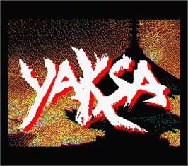 Title screen of Yaksa on the MSX 2.