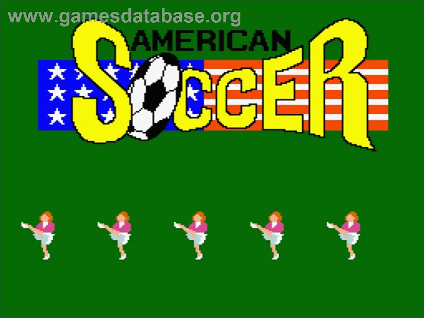 American Soccer - MSX 2 - Artwork - Title Screen