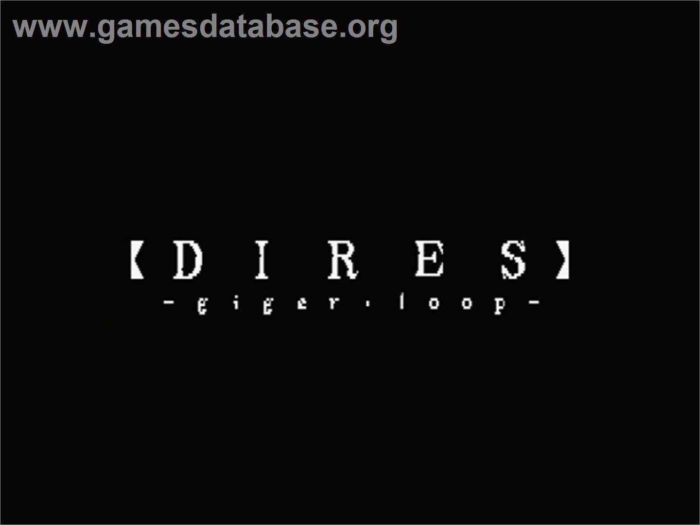 Dires - Giger Loop - MSX 2 - Artwork - Title Screen