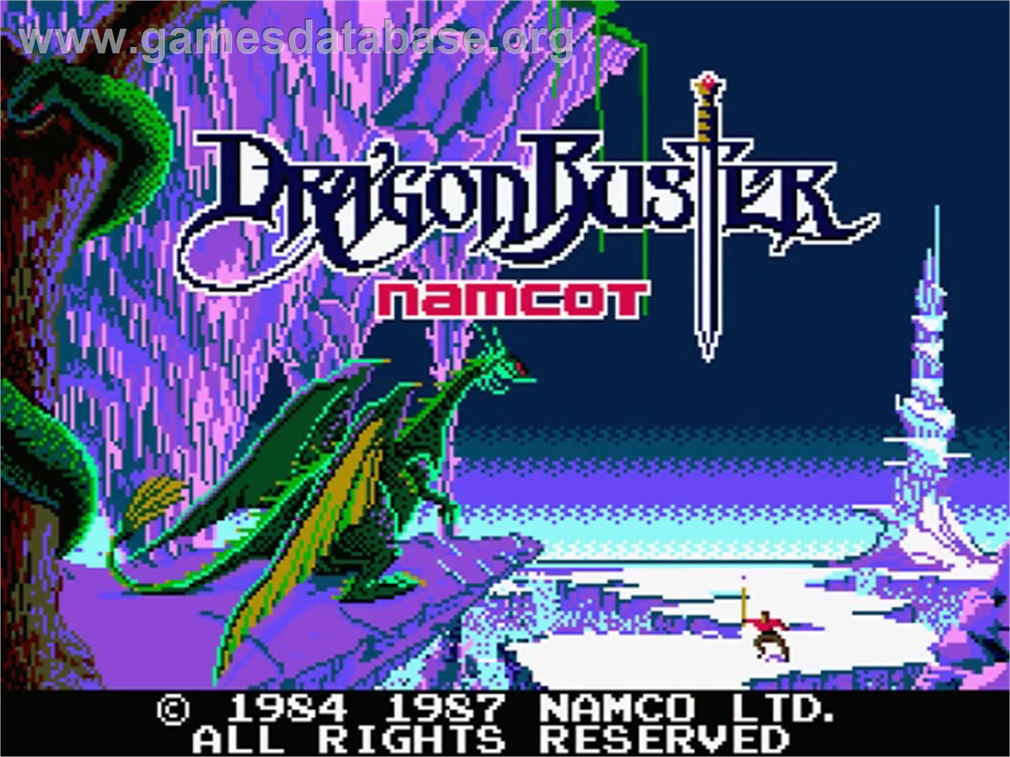 Dragon Buster - MSX 2 - Artwork - Title Screen