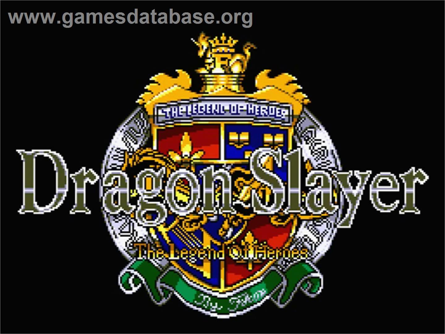 Dragon Slayer: The Legend of Heroes - MSX 2 - Artwork - Title Screen