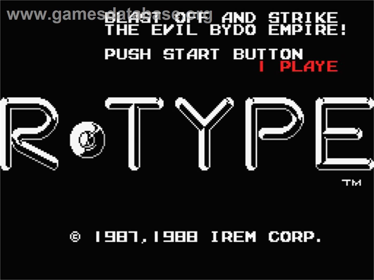 R-Type - MSX 2 - Artwork - Title Screen
