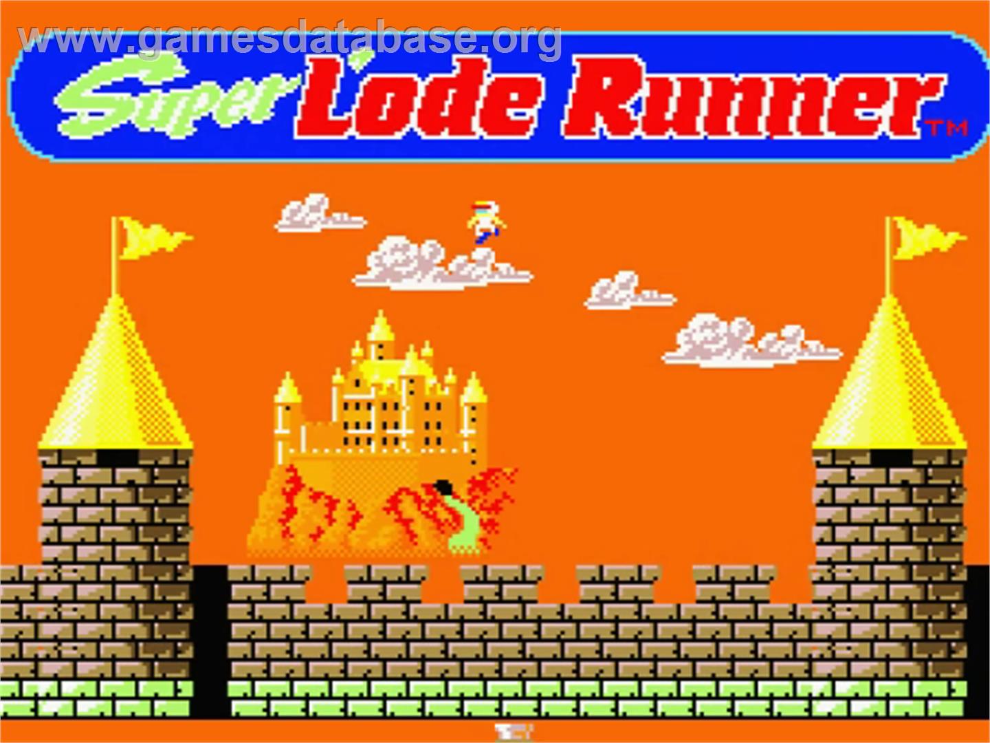 Super Lode Runner - MSX 2 - Artwork - Title Screen