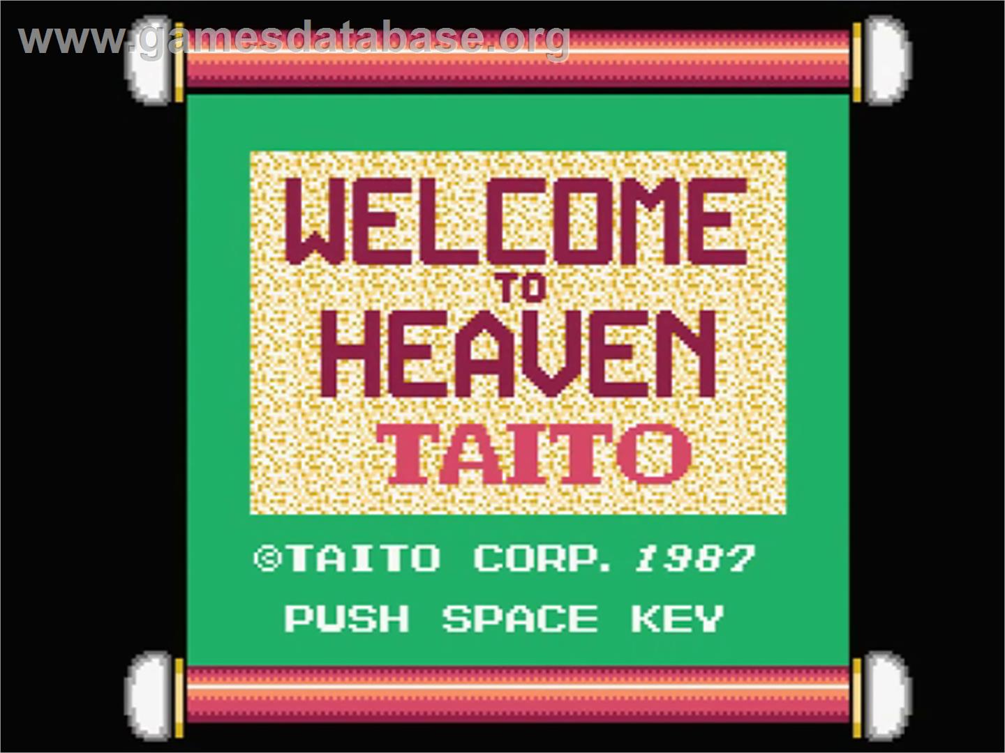 Tengoku Yoitoko - MSX 2 - Artwork - Title Screen