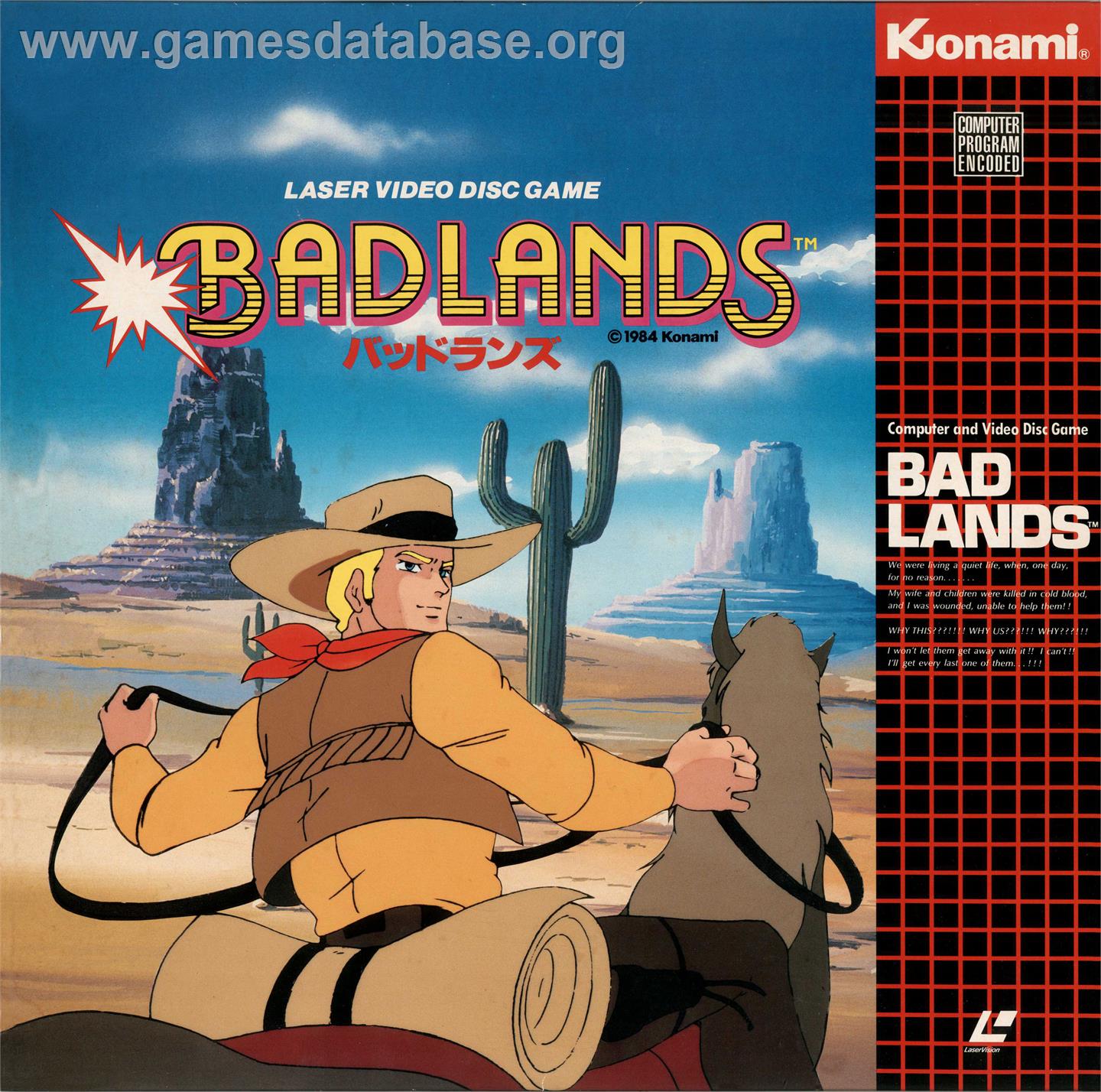 Bad Lands - MSX Laserdisc - Artwork - Box
