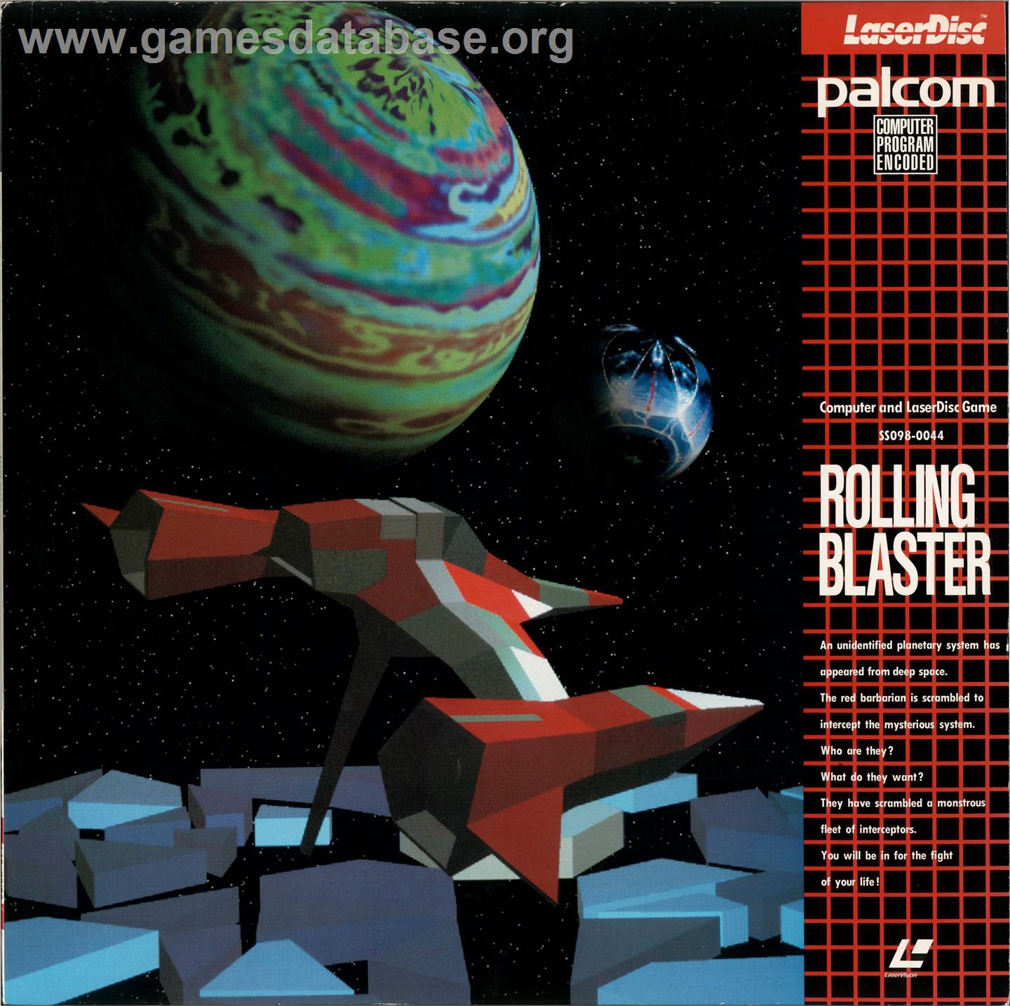 Rolling Blaster - MSX Laserdisc - Artwork - Box
