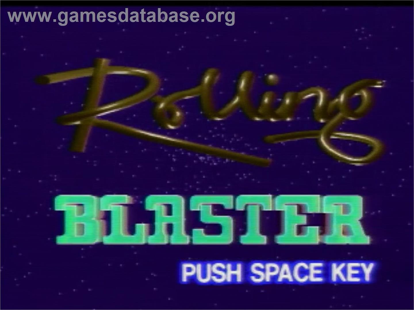 Rolling Blaster - MSX Laserdisc - Artwork - Title Screen