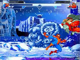 In game image of Super Marvel vs Capcom Eternity of Heroes on the MUGEN.
