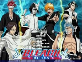 Title screen of Bleach Mugen on the MUGEN.