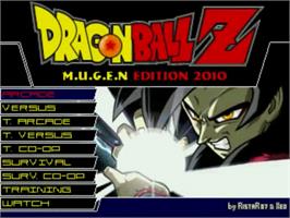 Title screen of Dragon Ball M.U.G.E.N Edition 2010 on the MUGEN.