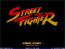 Title screen of Street Fighter 1: Champion Edition on the MUGEN.