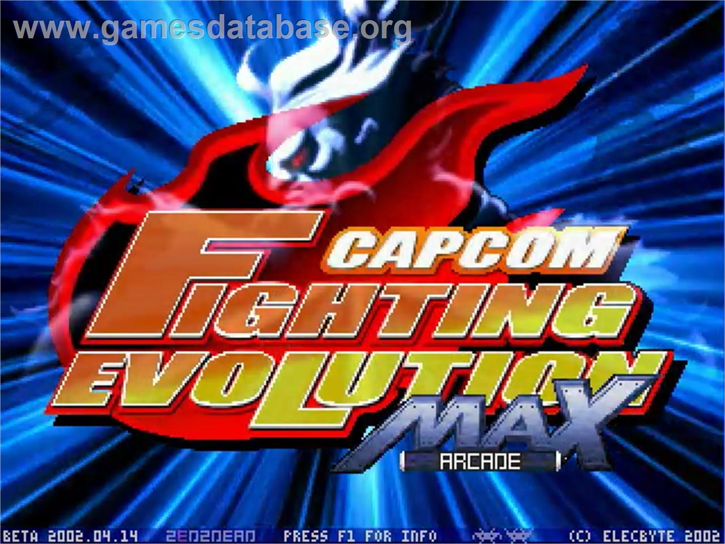 Capcom Fighting Evolution Max - MUGEN - Artwork - Title Screen