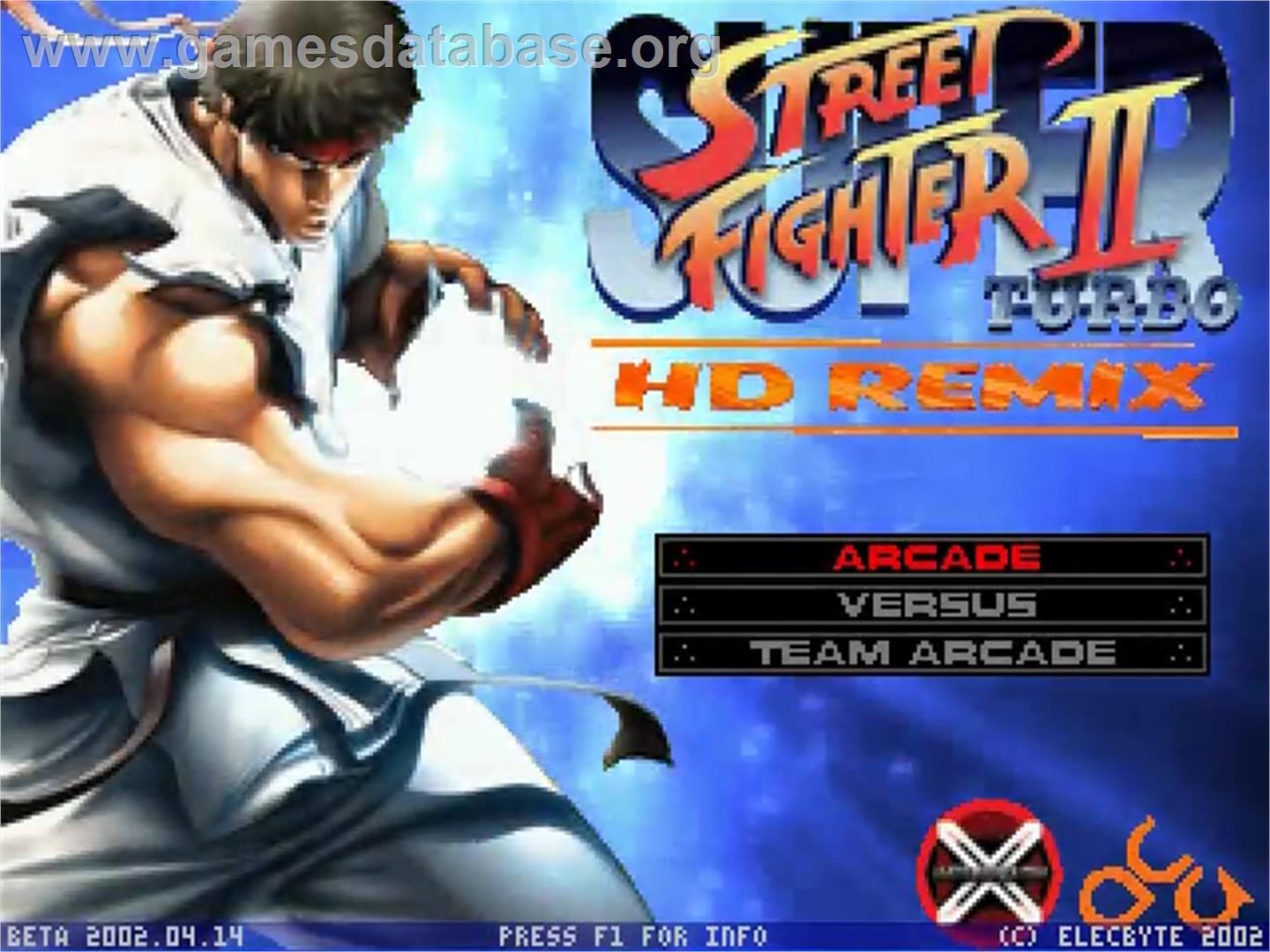 Super Street Fighter 2 Turbo HD Remix MUGEN Artwork Title Screen