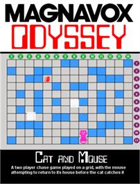 Box cover for Cat and Mouse on the Magnavox Odyssey.