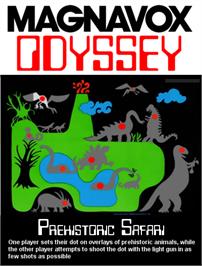 Box cover for Prehistoric Safari on the Magnavox Odyssey.