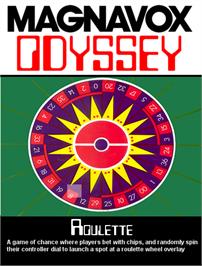 Box cover for Roulette on the Magnavox Odyssey.