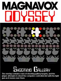 Box cover for Shooting Gallery on the Magnavox Odyssey.