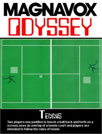 Box cover for Tennis on the Magnavox Odyssey.