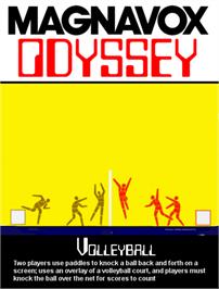 Box cover for Volleyball on the Magnavox Odyssey.