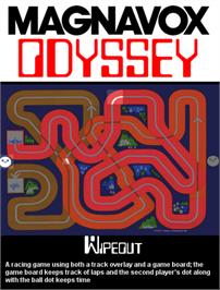 Box cover for Wipeout on the Magnavox Odyssey.