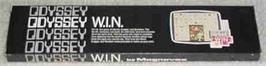 Box back cover for Win on the Magnavox Odyssey.