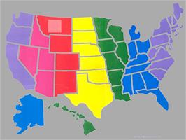 In game image of States on the Magnavox Odyssey.