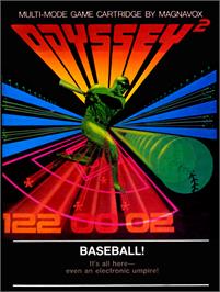 Box cover for Baseball on the Magnavox Odyssey 2.