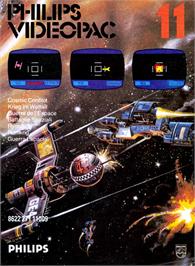 Box cover for Cosmic Conflict! on the Magnavox Odyssey 2.
