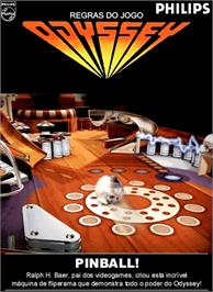 Box cover for Pinball on the Magnavox Odyssey 2.