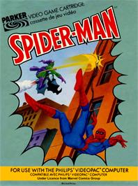 Box cover for Spider-man on the Magnavox Odyssey 2.