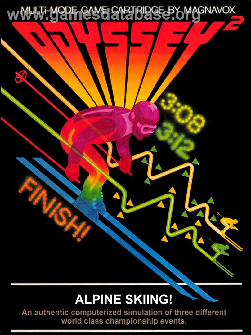 Alpine Skiiing - Magnavox Odyssey 2 - Artwork - Box