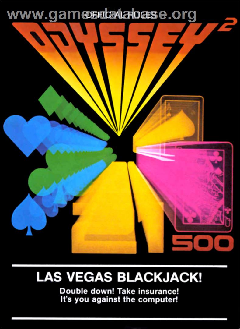 Las Vegas Blackjack - Magnavox Odyssey 2 - Artwork - Box