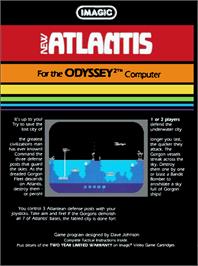 Box back cover for Atlantis on the Magnavox Odyssey 2.
